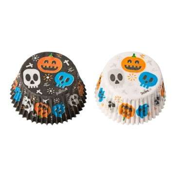 Halloween Muffin Set Skull & Pumpkins