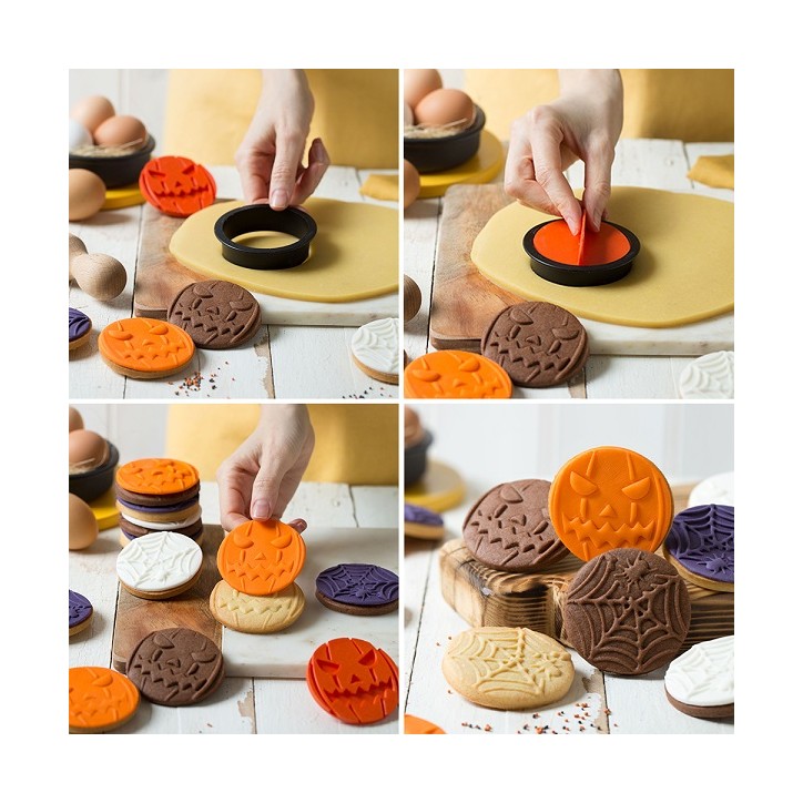 Halloween cookie cutter and marker set