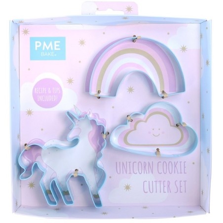 Einhorn Ausstecherset - Geschenkset Einhorn Plätzchenförmchen