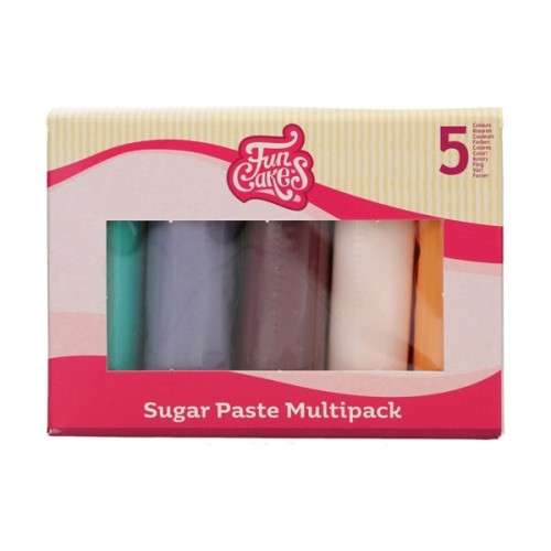 FunCakes Rollfondant Multipack Boho Chic Colours, 5x100g