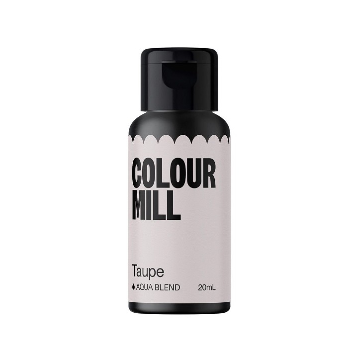 Water-Based Food Colouring Taupe Aqua Blend Colour Mill