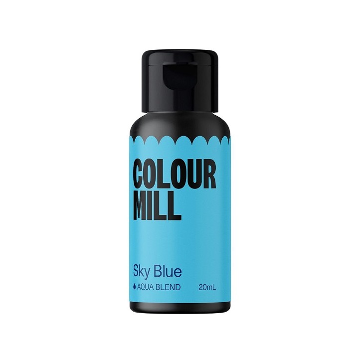 Sky Blue Food Colouring - Aqua Blend Colour Mill