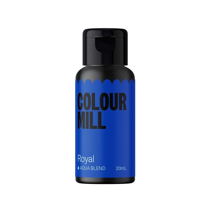 Royal Blue Food Colouring Aqua Blend Colour Mill