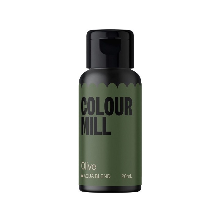 Kosher & Vegan Food Colouring OLIVE Aqua Blend Colour Mill