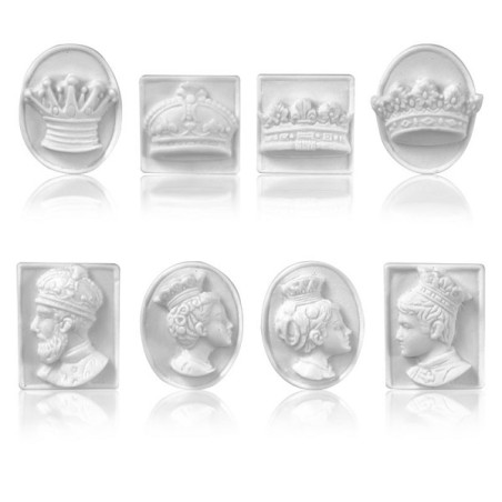 King Cake Royal Cameo - Royal Emblem Epiphany Figurine