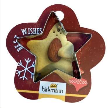 Birkmann Cuddle star Cookie Cutter on Blister, 6cm