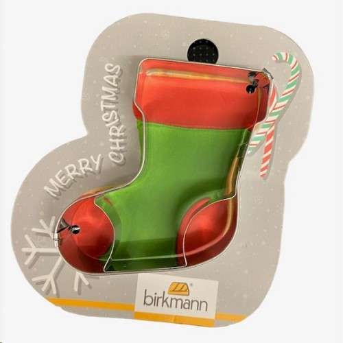 Birkmann Christmas Stocking Cookie Cutter on Blister, 6cm