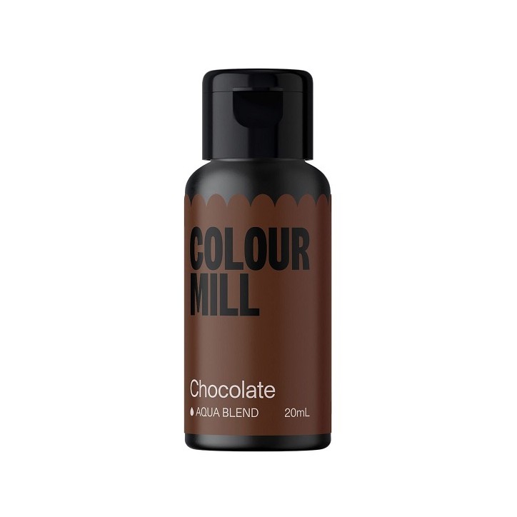 Waterbased Food Colour Chocolate Aqua Blend Colour Mill