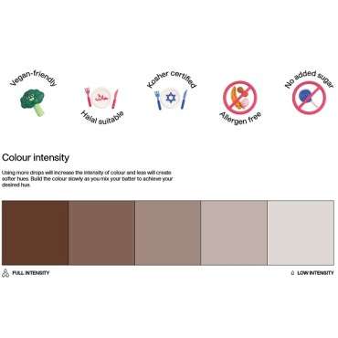 Waterbased Food Colour Chocolate Aqua Blend Colour Mill