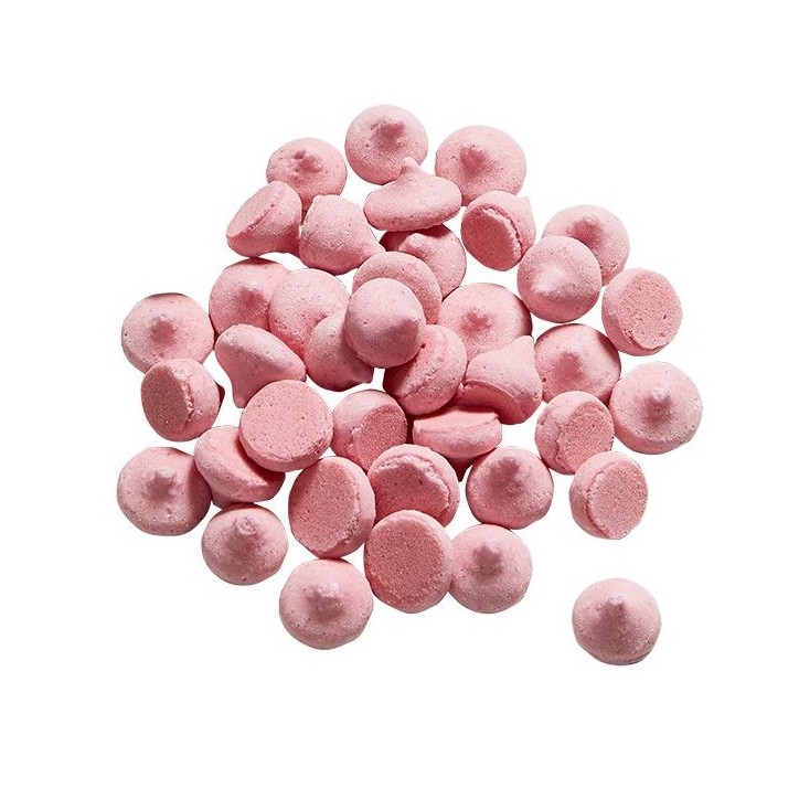 Mini Meringue Tropfen Rosa - Strawberry Meringue Drops