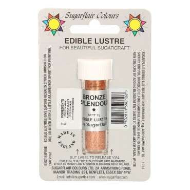 Edible Food Colouring Lustre Dust Bronze