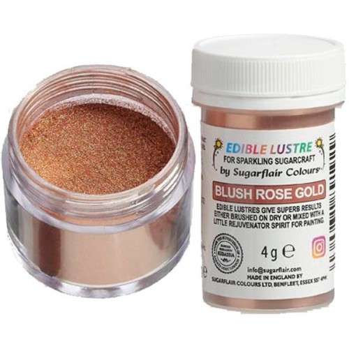 Sugarflair Edible Lustre Blush Rose Gold, 4g