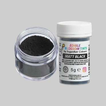 Matt Black Blossom Tint Cake Desing Food Colouring