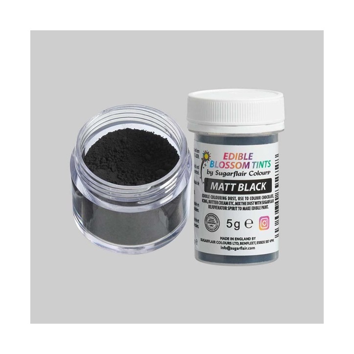 Matt Black Blossom Tint Cake Desing Food Colouring