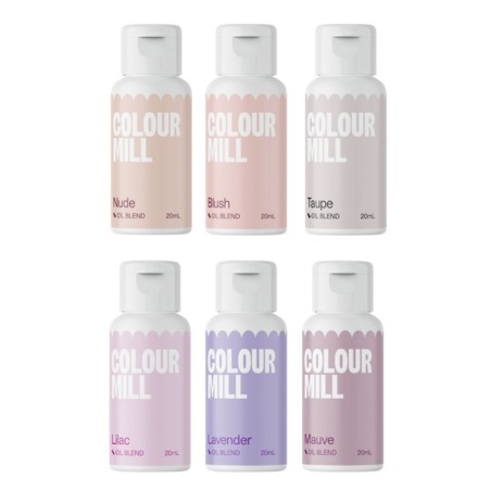 Natural Tones Food Colouring Set BRIDAL Colour Mill Oil Blend