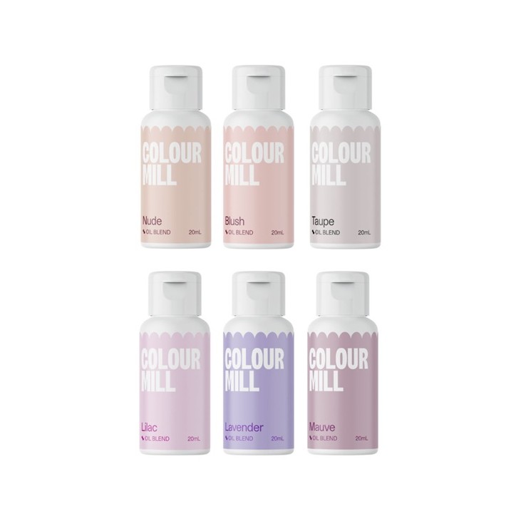 Natural Tones Food Colouring Set BRIDAL Colour Mill Oil Blend