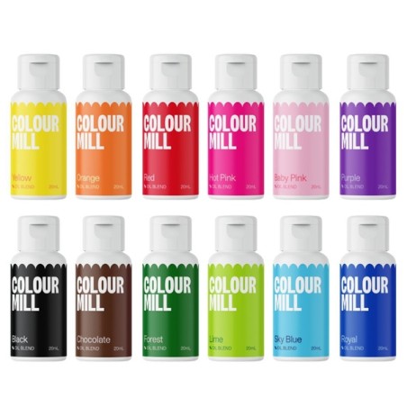 Rainbow Food Colouring Set KICKSTARTER Oil Blend