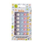 Decora Assortierte Mini Blümchen Zuckerdekor, 30 Stück