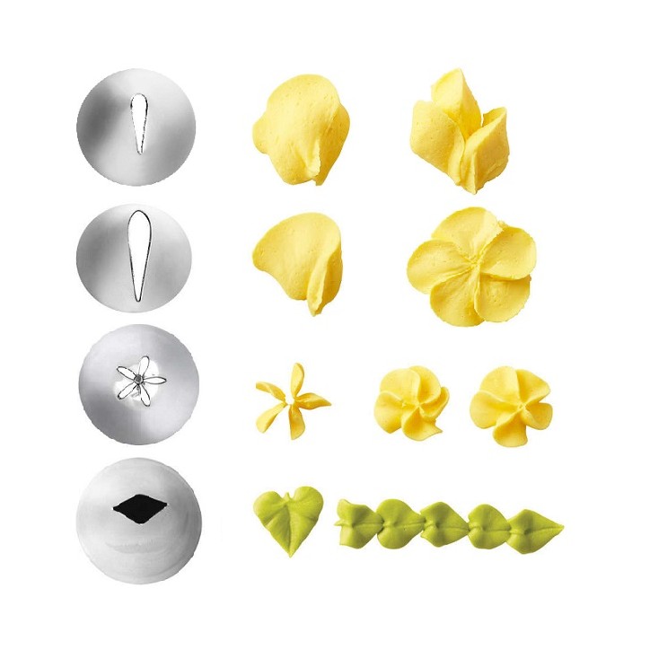 Wilton Flower Tip Set #102, #104, #224, #352