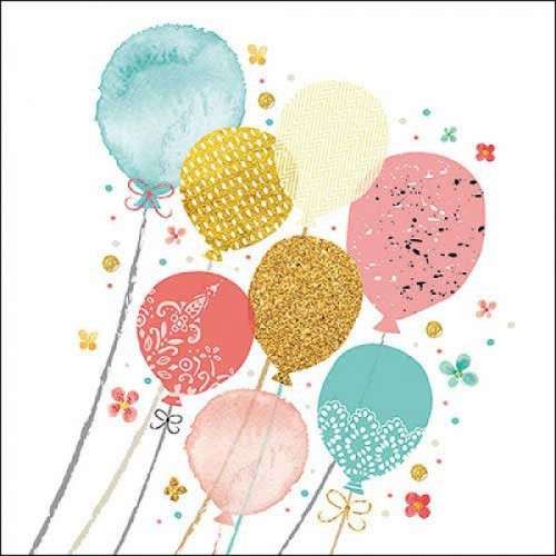 Ambiente Balloon Party Paper Napkins, 20 pcs