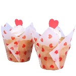 PME Tulip Muffin Förmchen LOVE HEARTS, 24 Stück