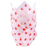 PME Tulip Baking Cups LOVE HEARTS, 24 pcs