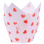 PME Tulip Muffin Förmchen LOVE HEARTS, 24 Stück