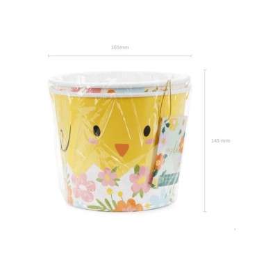 PartyDeco Easter Treat Bucket, 2 pcs