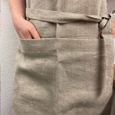 retro style linen apron