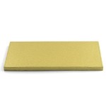 12mm Tortenplatte Rechteckig Gold, 40x30cm