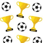 Decora 12.5x24cm Soccer Treat bags, 20 pcs