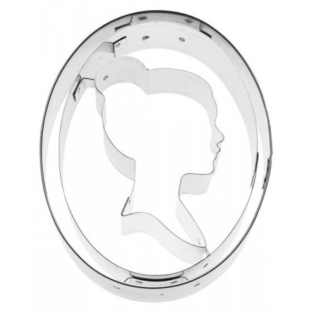 Medaillon Cookie Cutter - Emblem Cutter - Cameo Silhouette Cookie Cutter