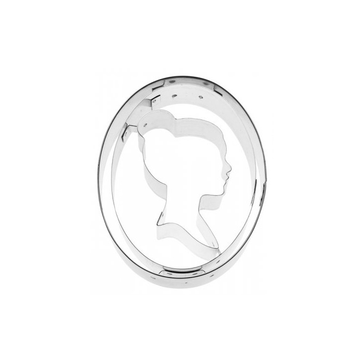 Medaillon Cookie Cutter - Emblem Cutter - Cameo Silhouette Cookie Cutter