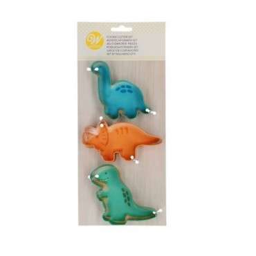 Wilton Dinosaurier Plätzchenausstecherset, 3 Stück