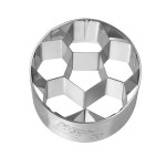 Birkmann Soccer Ball Cookie Cutter with Imprint, 6.5cm