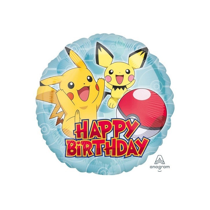 Pokémon Pikachu Happy Birthday Balloon