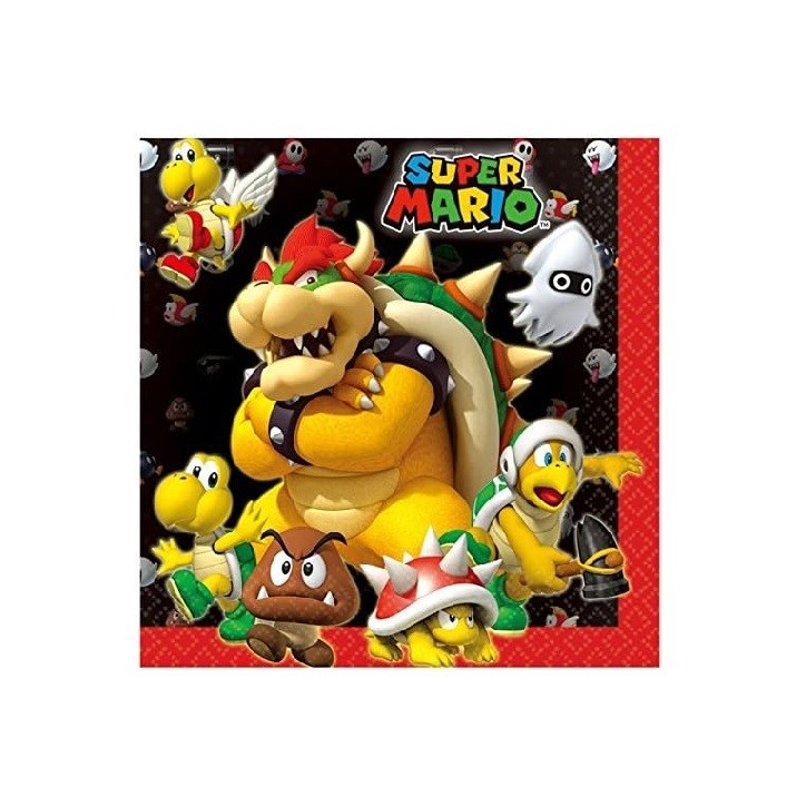 Amscan napkins Super Mario, 20 pcs