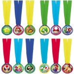 Amscan Super Mario Winner Medals, 12 pcs