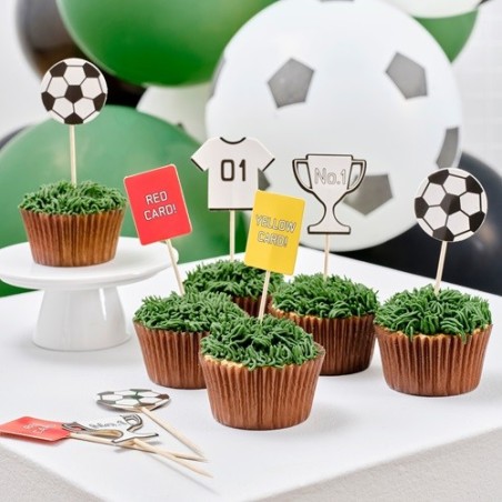 Fussball Kuchentopper Set - Fussball Kuchendekoration