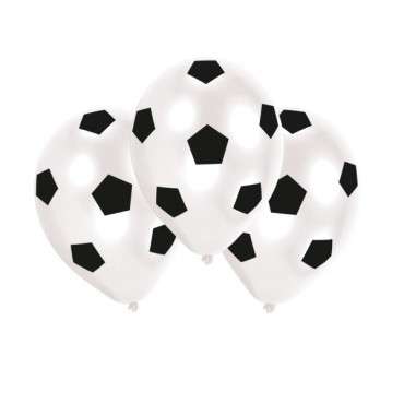 6 Soccer Party Balloons - Football Party Decoration