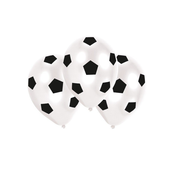 6 Soccer Party Balloons - Football Party Decoration