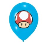 Amscan Super Mario Balloons, 6 pcs