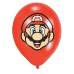 Amscan Super Mario Balloons, 6 pcs