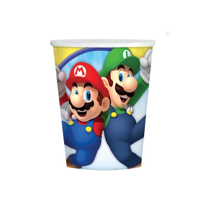 Super Mario Paper Cups - Super Mario Partyware