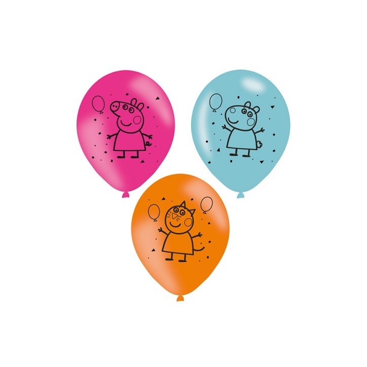 Peppa Pig balloons with George and Candy Cat 🎈🐷🐱