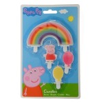 Amscan Peppa Pig Rainbow Cake Candles, 4 pcs