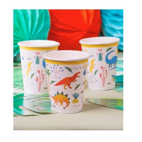 Talking Tables Party Dinosaur Becher, 8 Stück TT-DINO-CUP