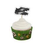 Anniversary House Football Cupcake Topper, 12 pcs