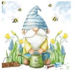 Tiflair Garden Gnome Napkins, 20 pcs