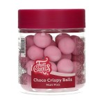 FunCakes 15mm Choco Crispy Pearls - Matt Pink, 130g